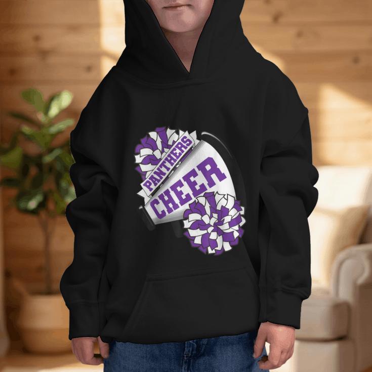 Panthers Cheer Back To School Cheerleading Spirit P Graphic Kid Hoodie Panthers Cheer Back To School Cheerleading Spirit P Graphic Kid Hoodie