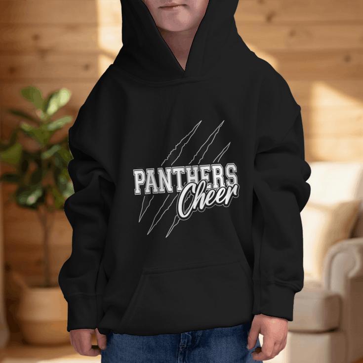 Panthers Cheer Back To School Cheerleading Team Spirit Graphic Kid Hoodie