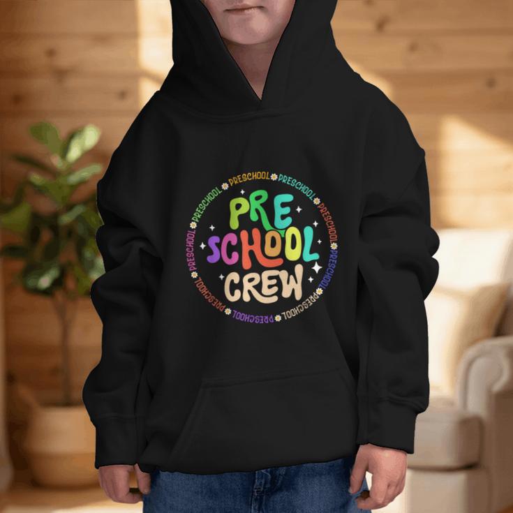 Preschool Crew Team Back To School First Day Of School Graphic Kid Hoodie Preschool Crew Team Back To School First Day Of School Graphic Kid Hoodie