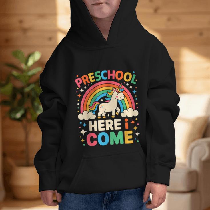Preschool Here I Come Unicorn Back To School Preschool Girls Graphic Kid Hoodie Preschool Here I Come Unicorn Back To School Preschool Girls Graphic Kid Hoodie