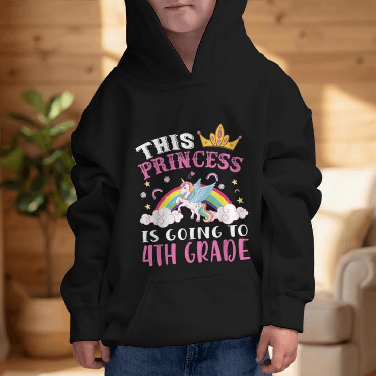 Princess Going To 4th Grade Tee For Girls Back To School Graphic Kid Hoodie Princess Going To 4th Grade Tee For Girls Back To School Graphic Kid Hoodie