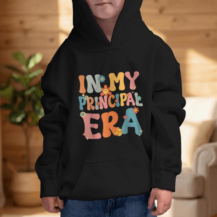 In My Principal Era Retro Groovy Back To School Principal Graphic Kid Hoodie In My Principal Era Retro Groovy Back To School Principal Graphic Kid Hoodie