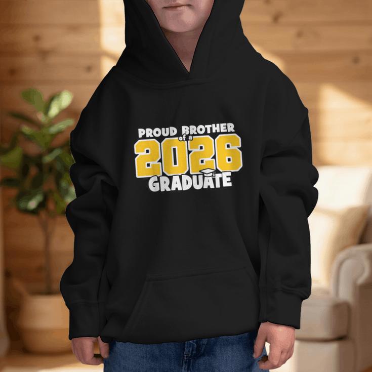 Proud Brother Of 2026 Graduate Matching Back To School GY Graphic Kid Hoodie