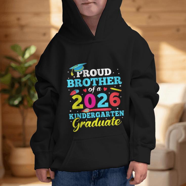 Proud Brother Of 2026 Kindergarten Graduate Back To School Graphic Kid Hoodie Proud Brother Of 2026 Kindergarten Graduate Back To School Graphic Kid Hoodie