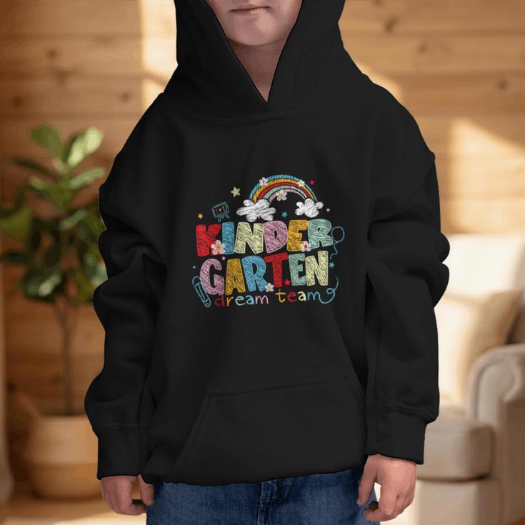 Rainbow Kindergarten Dream Painting Team Back To School Graphic Kid Hoodie Rainbow Kindergarten Dream Painting Team Back To School Graphic Kid Hoodie