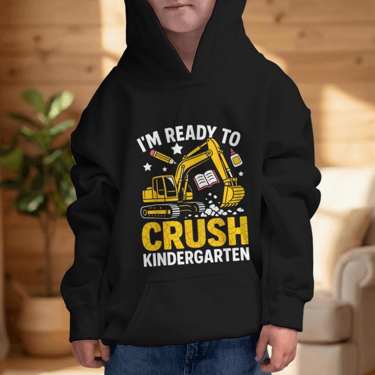 Im Ready To Crush Kindergarten Boys Back To School Graphic Kid Hoodie Im Ready To Crush Kindergarten Boys Back To School Graphic Kid Hoodie