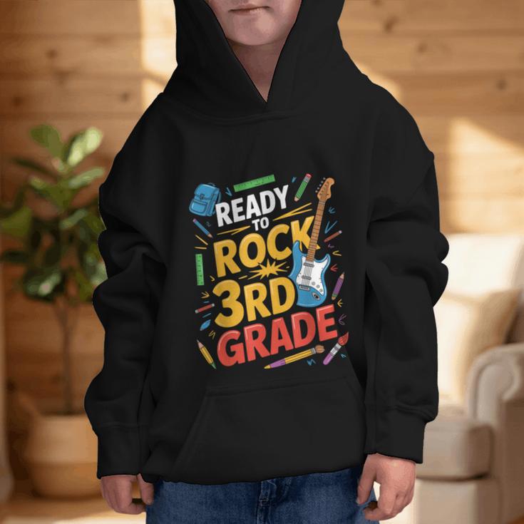 Ready To Rock 3rd Grade Music Back To School Graphic Kid Hoodie
