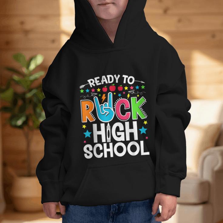 Ready To Rock High School First Day Back To School Graphic Kid Hoodie