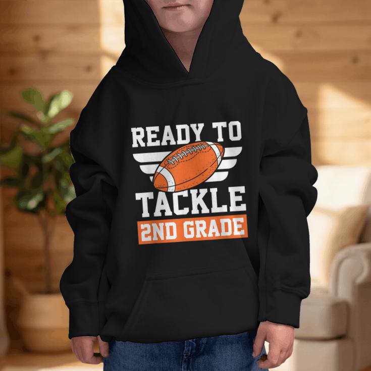 Ready To Tackle 2nd Grade Back To School Kids Football Graphic Kid Hoodie