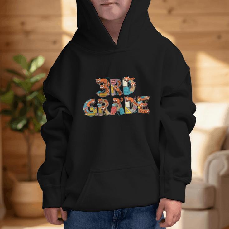 Red Panda Third Grade Back To School Kids Boys Girls Graphic Kid Hoodie Red Panda Third Grade Back To School Kids Boys Girls Graphic Kid Hoodie