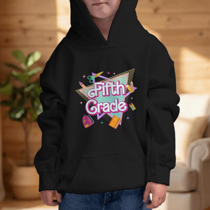 Retro 90s 5th Grade Back To School First Day Of Fifth Grade Graphic Kid Hoodie Retro 90s 5th Grade Back To School First Day Of Fifth Grade Graphic Kid Hoodie