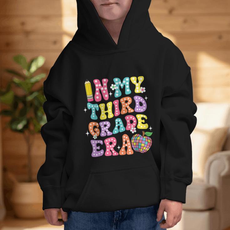 Retro Groovy In My Third Grade Era First Day Back To School Graphic Kid Hoodie Retro Groovy In My Third Grade Era First Day Back To School Graphic Kid Hoodie