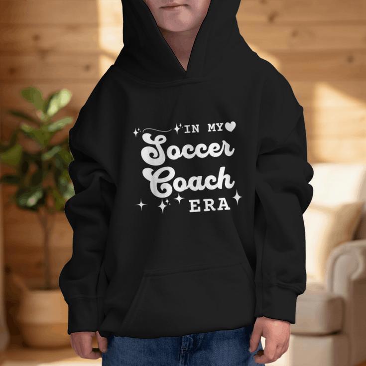 Retro In My Soccer Coach Era Back To School Graphic Kid Hoodie
