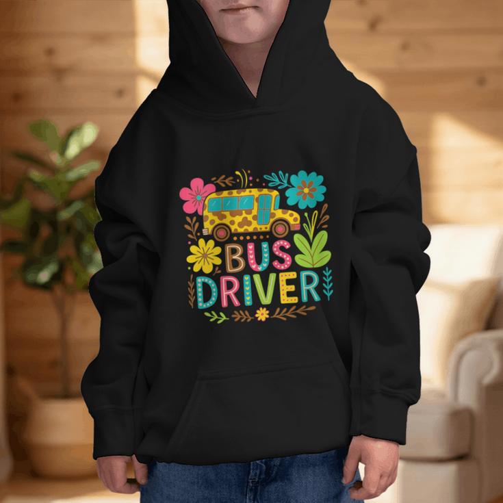 School Bus Driver Boho Floral Leopard Back To School Womens Graphic Kid Hoodie School Bus Driver Boho Floral Leopard Back To School Womens Graphic Kid Hoodie