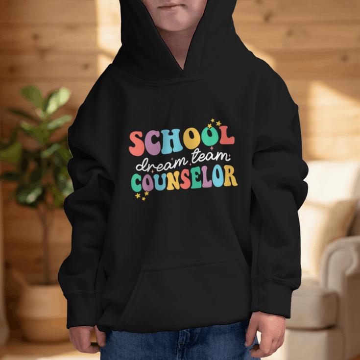 School Counselor Dream Squad Team Back To School Counseling Graphic Kid Hoodie School Counselor Dream Squad Team Back To School Counseling Graphic Kid Hoodie