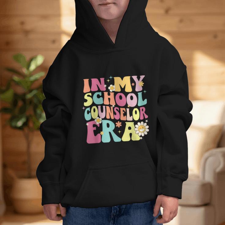 In My School Counselor Era Retro Back To School Counseling Graphic Kid Hoodie In My School Counselor Era Retro Back To School Counseling Graphic Kid Hoodie