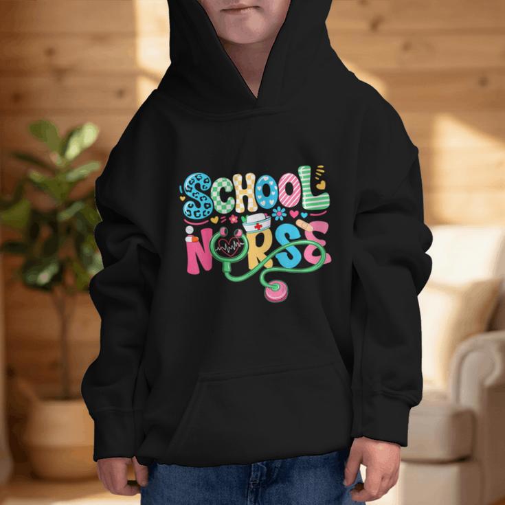 School Nurse Colorful Costume Back To School Nursing Job Graphic Kid Hoodie