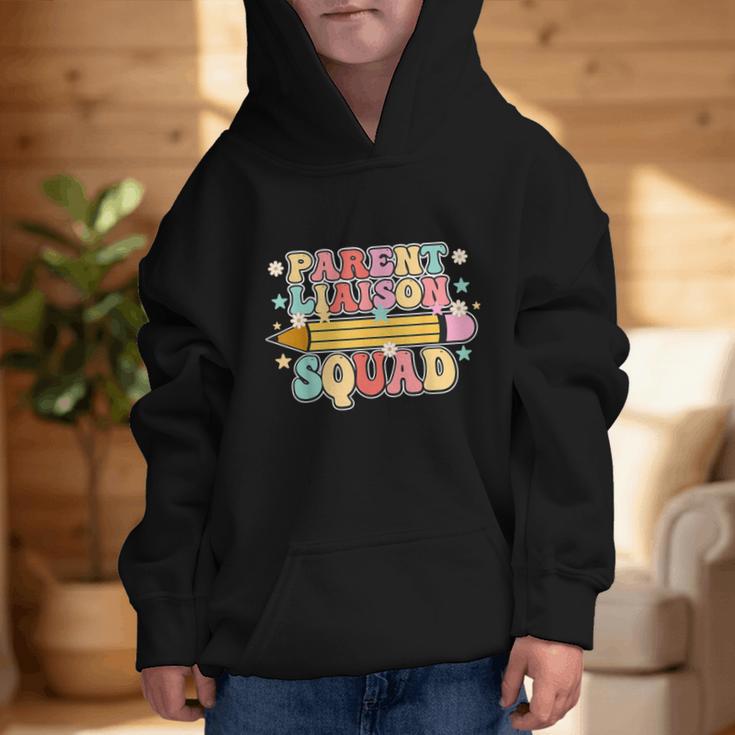 School Parent Liaison Squad Retro Back To School Graphic Kid Hoodie