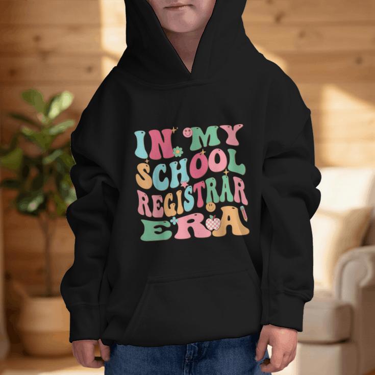 In My School Registrar Era Retro Back To School Graphic Kid Hoodie In My School Registrar Era Retro Back To School Graphic Kid Hoodie