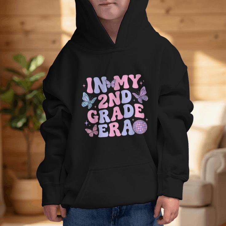 In My Second 2nd Grade Era Groovy Back To School Students Graphic Kid Hoodie In My Second 2nd Grade Era Groovy Back To School Students Graphic Kid Hoodie
