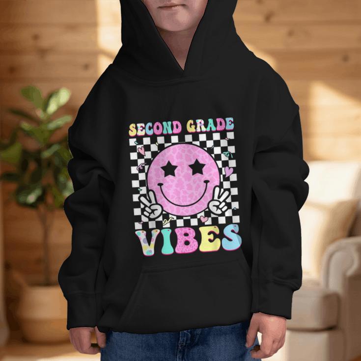 Second Grade Vibes Groovy Back To School 2nd Grade Girls Kid Graphic Kid Hoodie Second Grade Vibes Groovy Back To School 2nd Grade Girls Kid Graphic Kid Hoodie