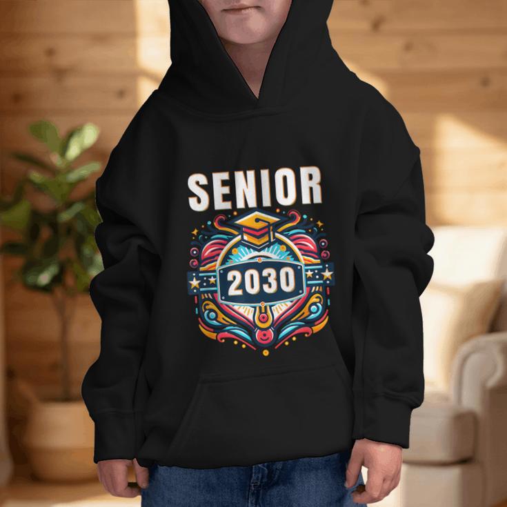 Senior 30 Class Of 2030 Back To School Graduation 2030 Graphic Kid Hoodie