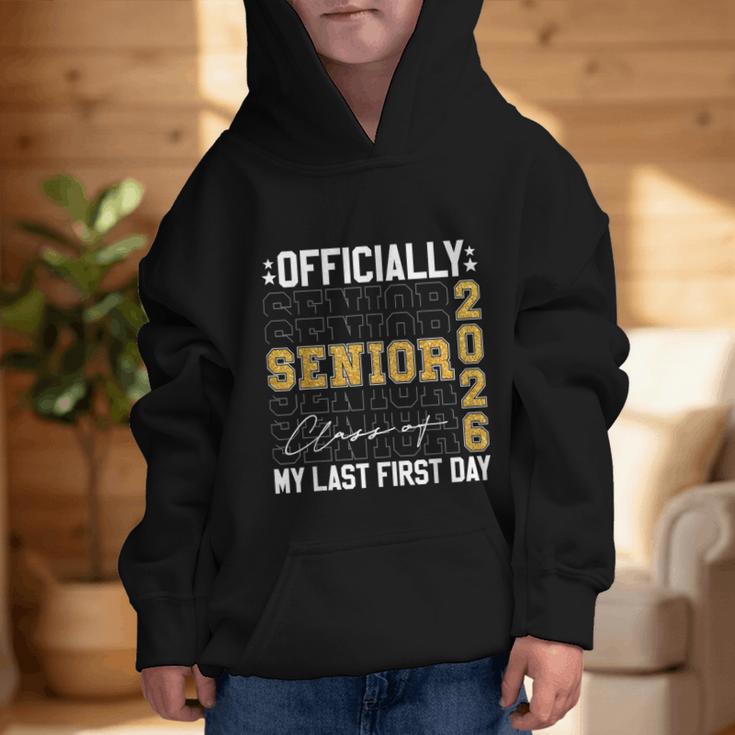 Senior Class Of 2026 Back To School Last First Day Of School Graphic Kid Hoodie Senior Class Of 2026 Back To School Last First Day Of School Graphic Kid Hoodie