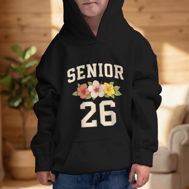 Senior Class Of 2026 Hibiscus Floral Girls Back To School Graphic Kid Hoodie Senior Class Of 2026 Hibiscus Floral Girls Back To School Graphic Kid Hoodie