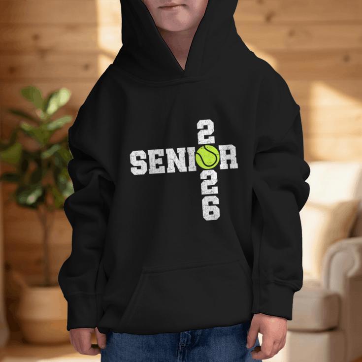 Senior Class Of 2026 Tennis Seniors Back To School 2026 Graphic Kid Hoodie Senior Class Of 2026 Tennis Seniors Back To School 2026 Graphic Kid Hoodie