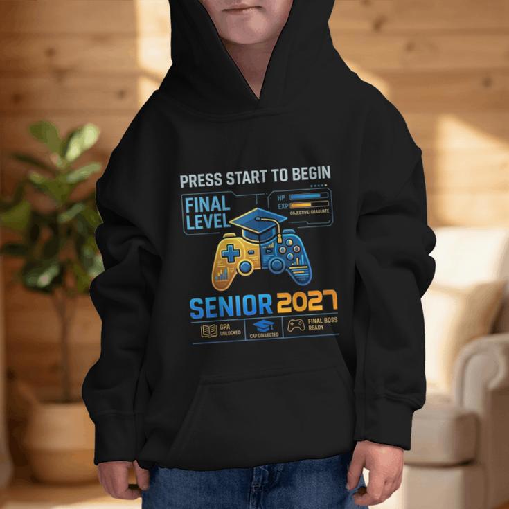 Senior Class Of 2027 Back To School Gamer Boys Senior 2027 Graphic Kid Hoodie Senior Class Of 2027 Back To School Gamer Boys Senior 2027 Graphic Kid Hoodie