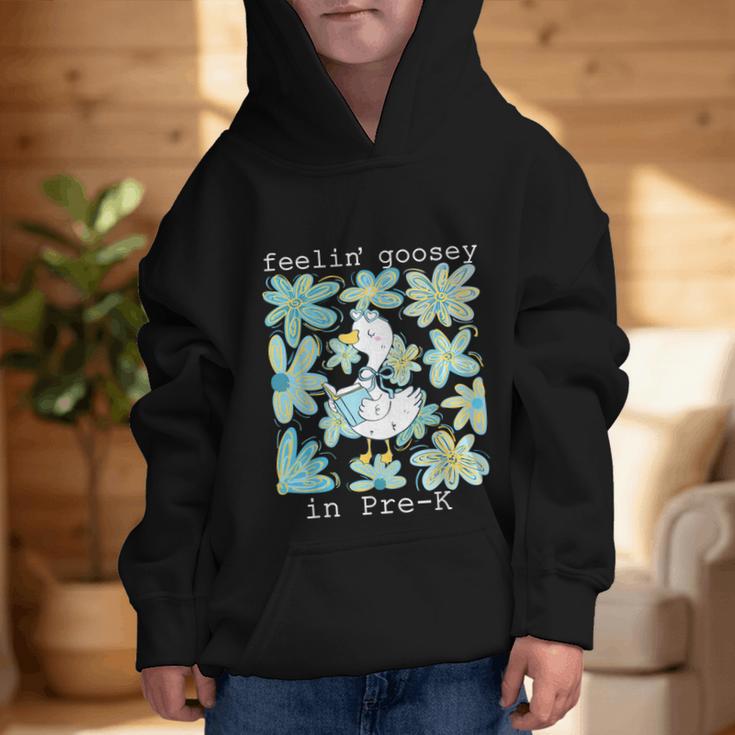 Silly Goose Back To School Feelin’ Goosey Pre-K Graphic Kid Hoodie