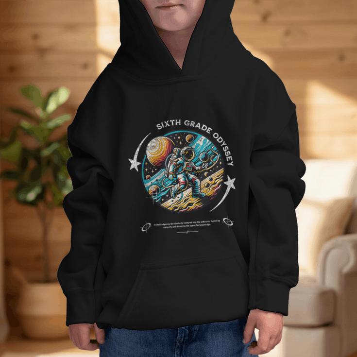 Sixth Grade Back To School Space Rocket Astronaut Graphic Kid Hoodie Sixth Grade Back To School Space Rocket Astronaut Graphic Kid Hoodie