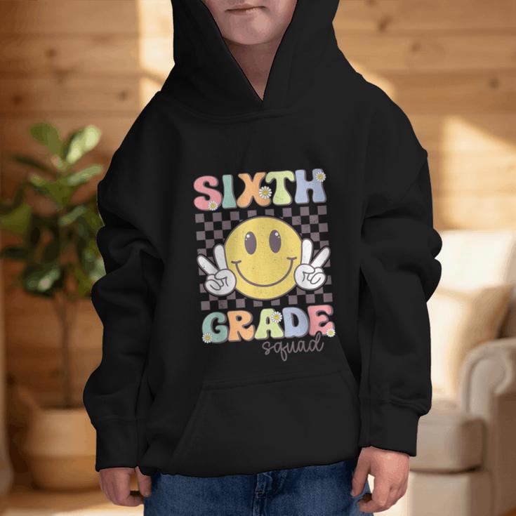 Sixth Grade Squad Smile Face 6th Grade Back To School Graphic Kid Hoodie Sixth Grade Squad Smile Face 6th Grade Back To School Graphic Kid Hoodie