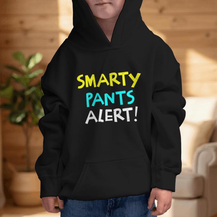 Smarty Pants Alert Nerd & Kids Back To School Graphic Kid Hoodie Smarty Pants Alert Nerd & Kids Back To School Graphic Kid Hoodie
