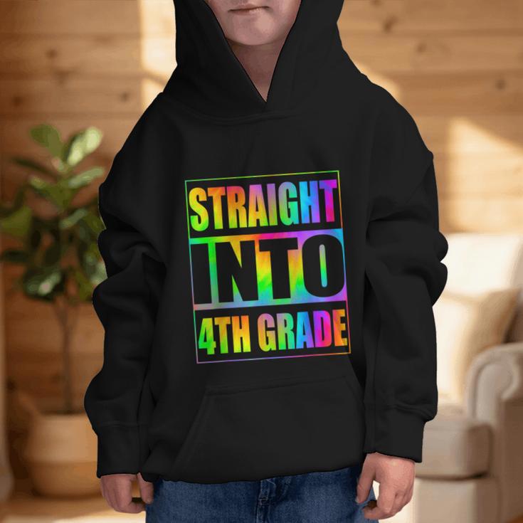 Straight Into 4th Grade Fourth Grade Back To School Graphic Kid Hoodie Straight Into 4th Grade Fourth Grade Back To School Graphic Kid Hoodie