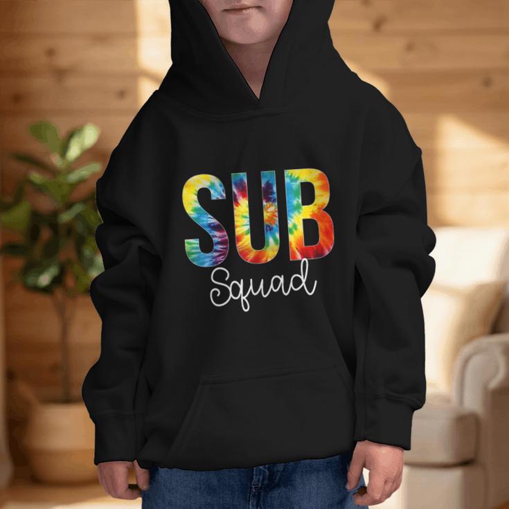 Sub Squad For Work Tie Dye Back To School Appreciation Day Graphic Kid Hoodie Sub Squad For Work Tie Dye Back To School Appreciation Day Graphic Kid Hoodie