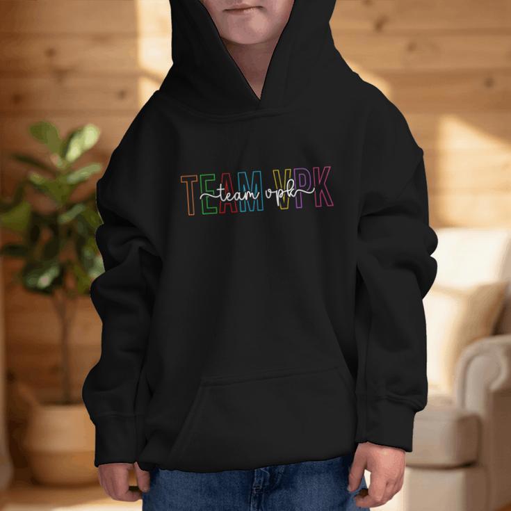 Team VPK Squad First Day Of VPK Back To School VPK Graphic Kid Hoodie