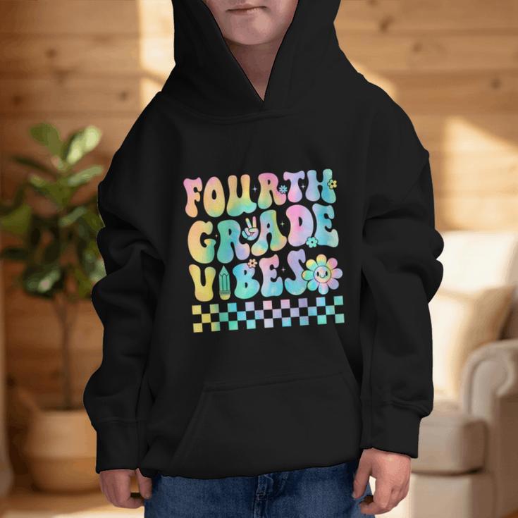 Tie Dye 4th Grade Vibes Fourth Grade Retro Back To School Graphic Kid Hoodie Tie Dye 4th Grade Vibes Fourth Grade Retro Back To School Graphic Kid Hoodie