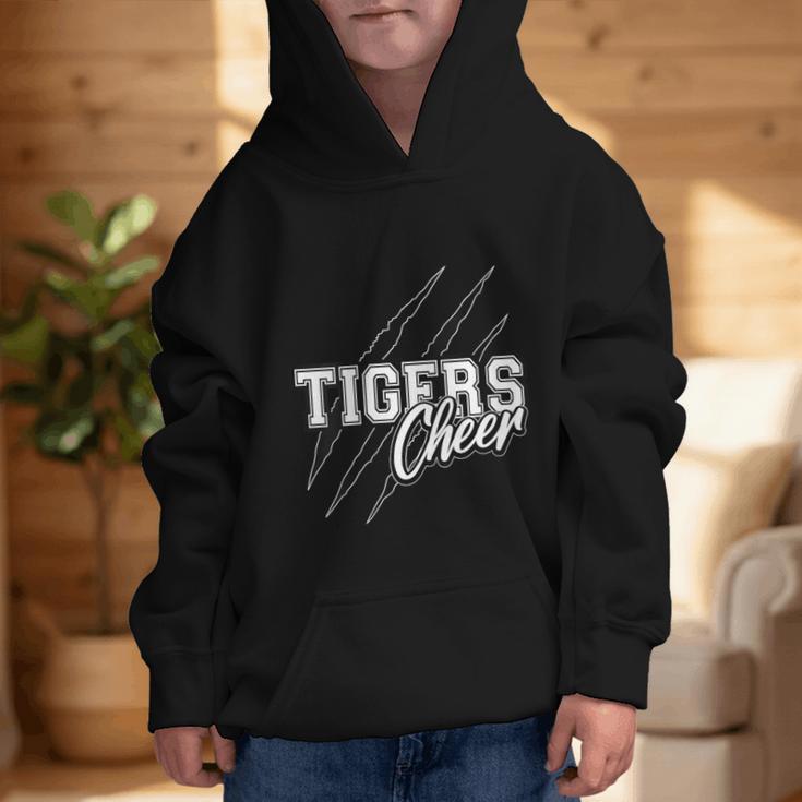 Tigers Cheer Back To School Cheerleading Team Spirit Graphic Kid Hoodie Tigers Cheer Back To School Cheerleading Team Spirit Graphic Kid Hoodie
