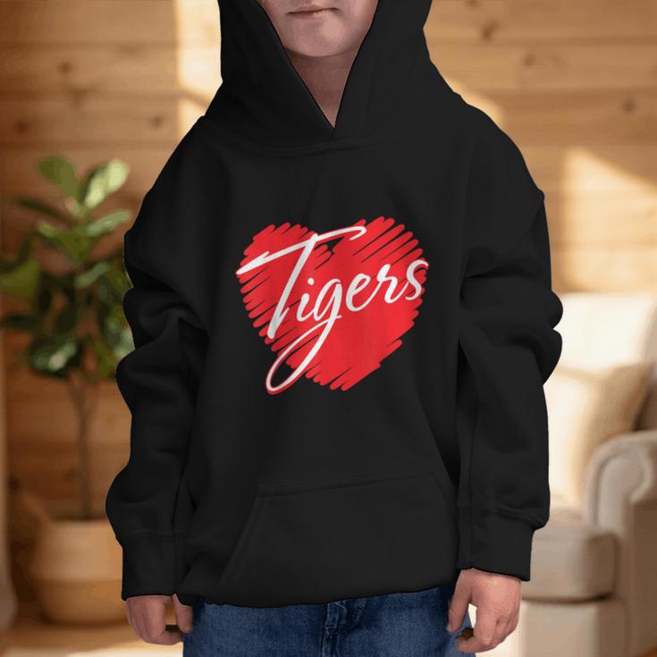 Tigers Heart Back To School Spirit R Graphic Kid Hoodie Tigers Heart Back To School Spirit R Graphic Kid Hoodie