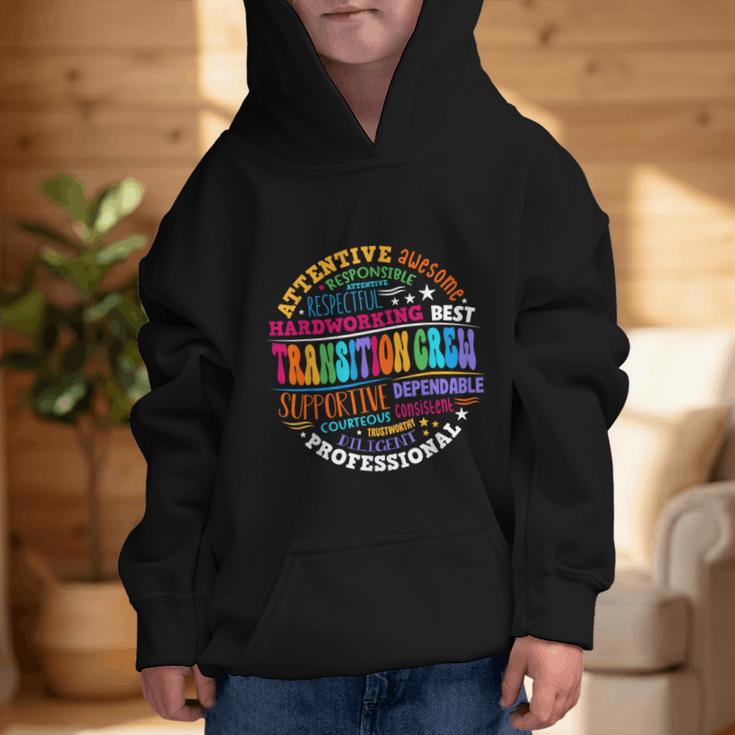 Transition Crew Squad Appreciation Week Back To School Graphic Kid Hoodie