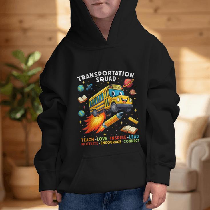 Transportation Squad School Bus Driver Back To School Graphic Kid Hoodie