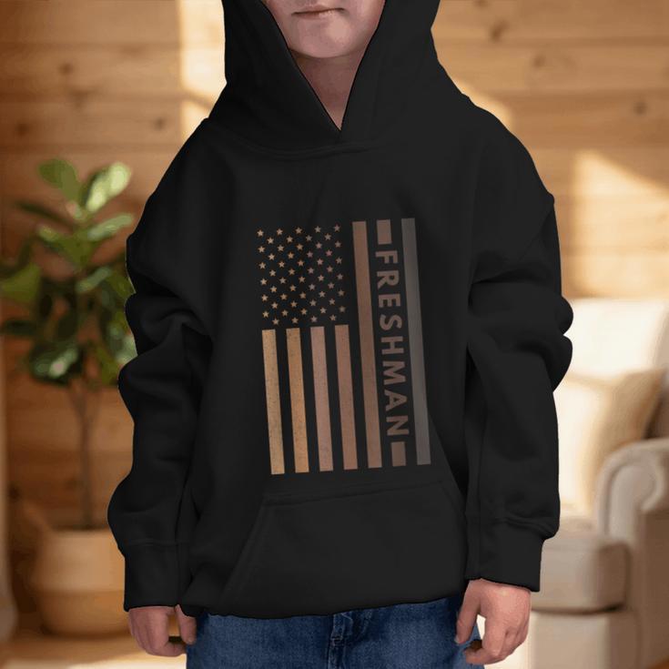 USA Flag Freshman 9th Ninth Grade Back To School Juneteenth Graphic Kid Hoodie USA Flag Freshman 9th Ninth Grade Back To School Juneteenth Graphic Kid Hoodie