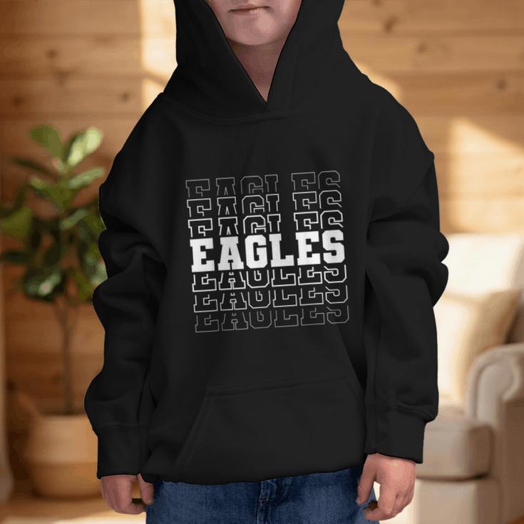 Vintage Eagles High School Go Eagles Pride Back To School Graphic Kid Hoodie Vintage Eagles High School Go Eagles Pride Back To School Graphic Kid Hoodie