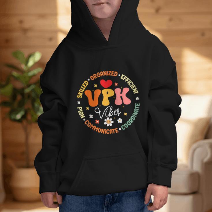 VPK Vibes First Day Of Back To School Appreciation Week Graphic Kid Hoodie VPK Vibes First Day Of Back To School Appreciation Week Graphic Kid Hoodie