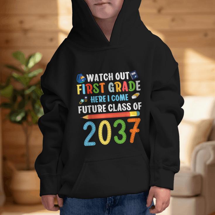Watch Out First Grade Here I Come Shirts Back To School Graphic Kid Hoodie
