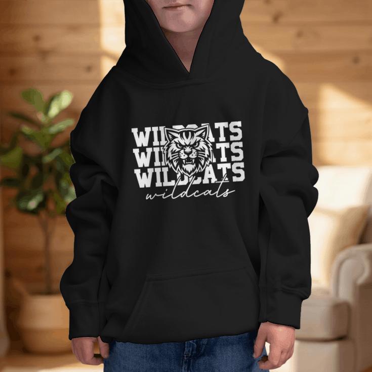 Wildcats School Spirit Fan Team Back To School Graphic Kid Hoodie Wildcats School Spirit Fan Team Back To School Graphic Kid Hoodie