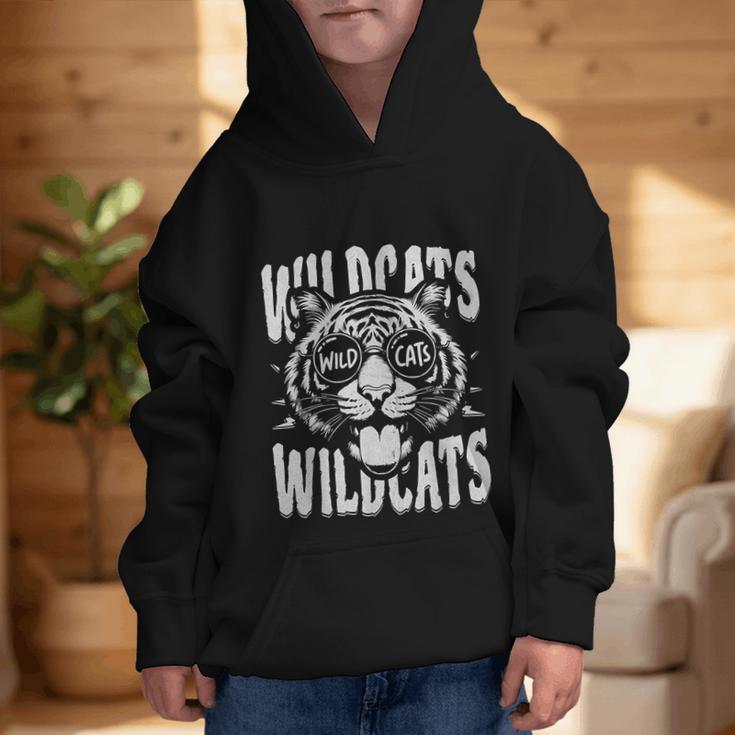 Wildcats School Sports Fan Team Spirit Back To School Graphic Kid Hoodie Wildcats School Sports Fan Team Spirit Back To School Graphic Kid Hoodie
