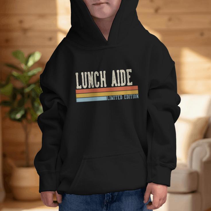 Women's Lunch Aide Week Retro Vintage Back To School Day Graphic Kid Hoodie