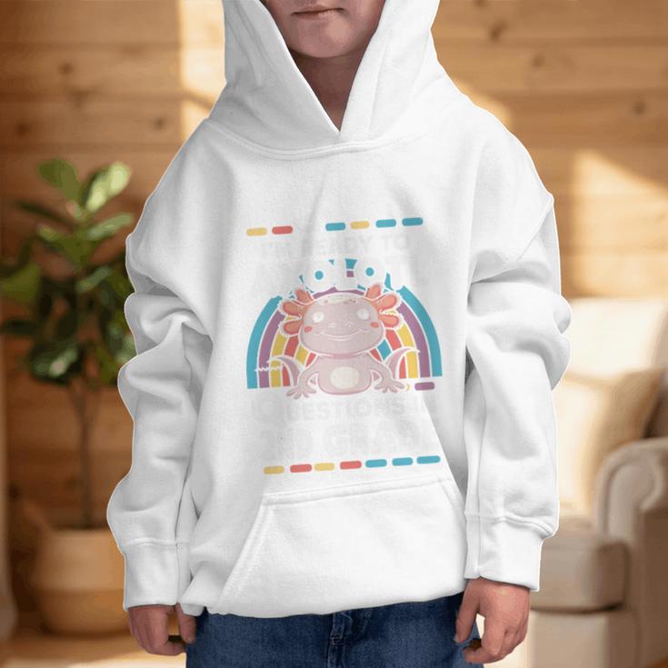 2nd Grade Axolotl Questions Back To School Graphic Kid Hoodie